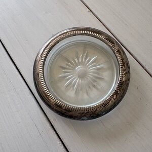 Elegant Silver Vintage Ashtray